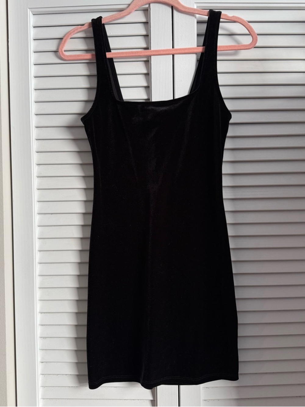 Urban Outfitters Classic Black Velvet Tank Dress
